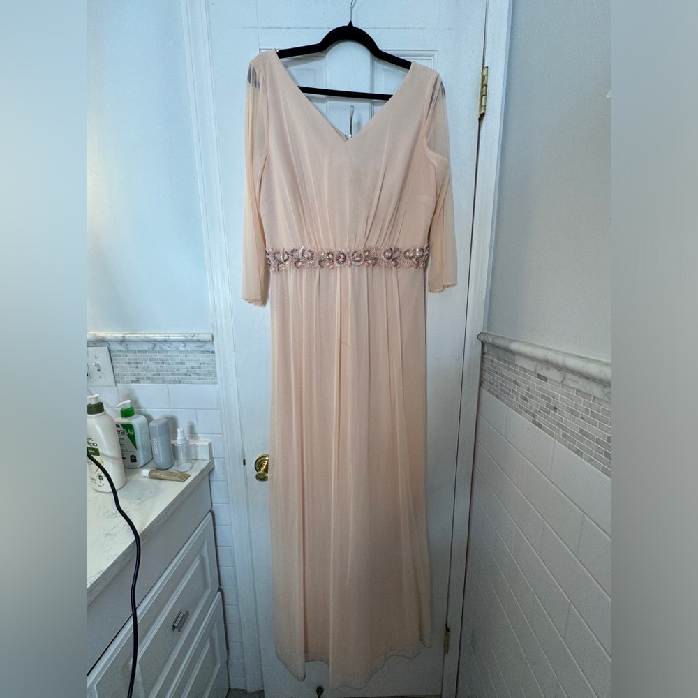 Elegant Peach Evening Gown